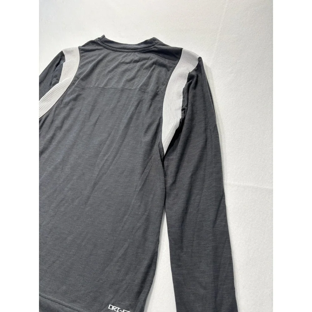 Pittsburgh Steelers Shirt Mens Medium Gray NFL Football Nike Dri Fit Long Sleeve